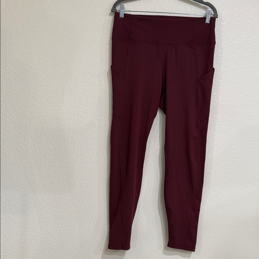 Fabletics Deep Red Women's Leggings EUC Size XXL